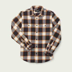 Vintage flannel work shirt von Filson | Black natural gold (Black)