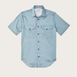 Twin lakes short sleeve sport shirt di Filson | Stone blue (Blue)