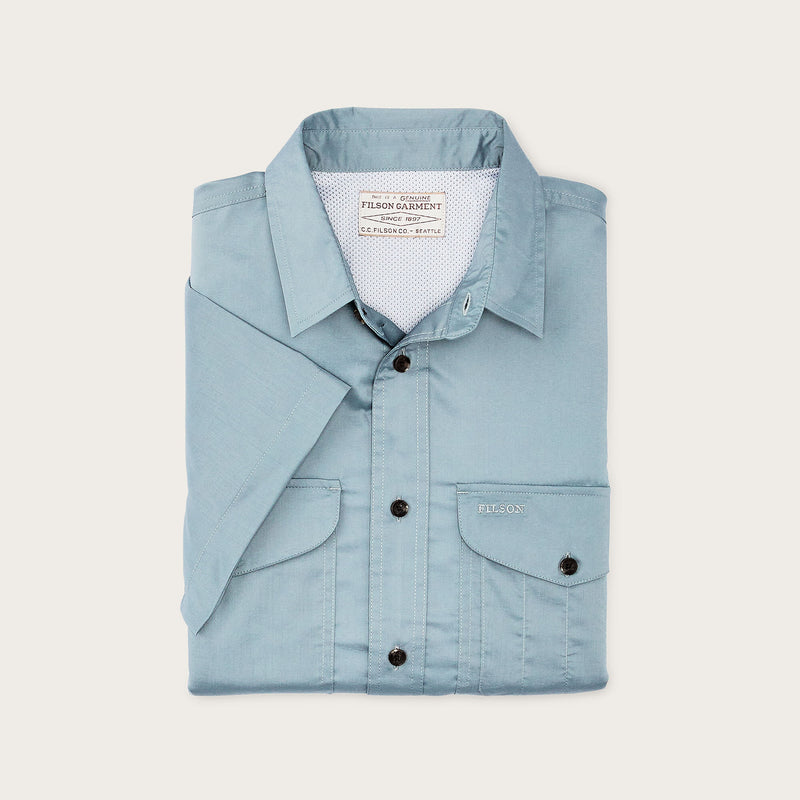 Twin lakes short sleeve sport shirt di Filson | Stone blue (Blue)