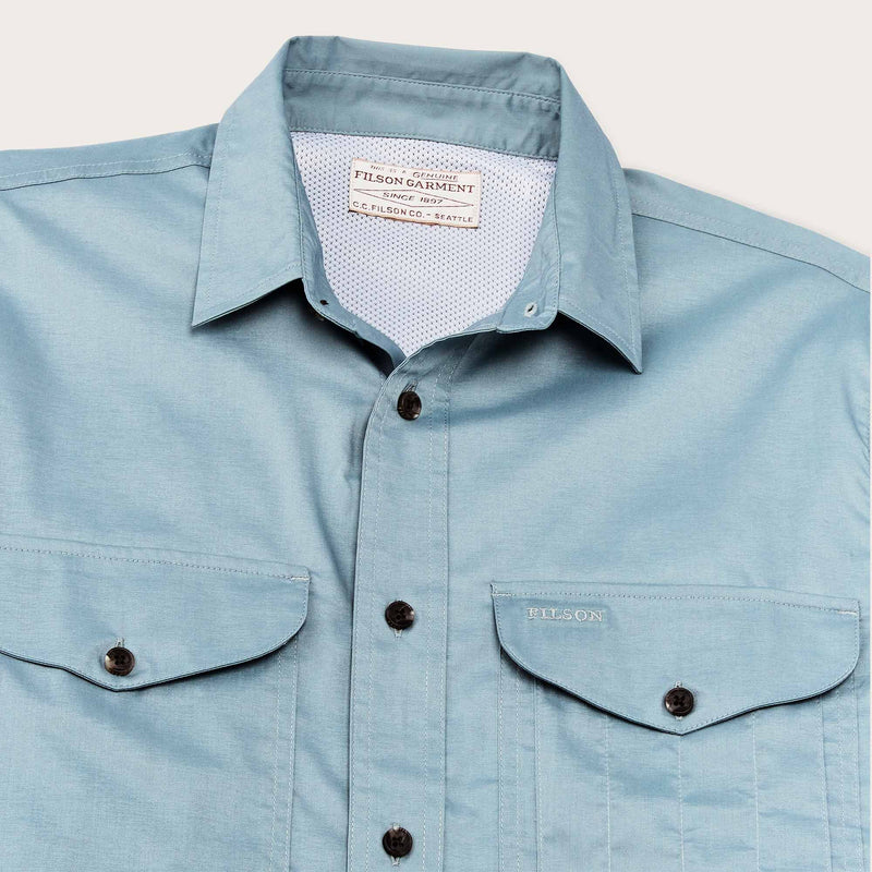 Twin lakes short sleeve sport shirt di Filson | Stone blue (Blue)