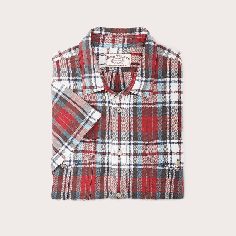 S/s lt wt alaskan guide shirt by Filson | Red storm blue (Multicolor)