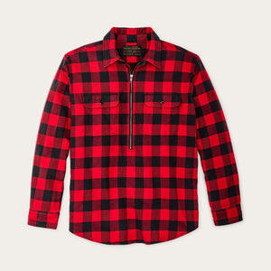 VINTAGE FLANNEL QUARTER ZIP SHIRT