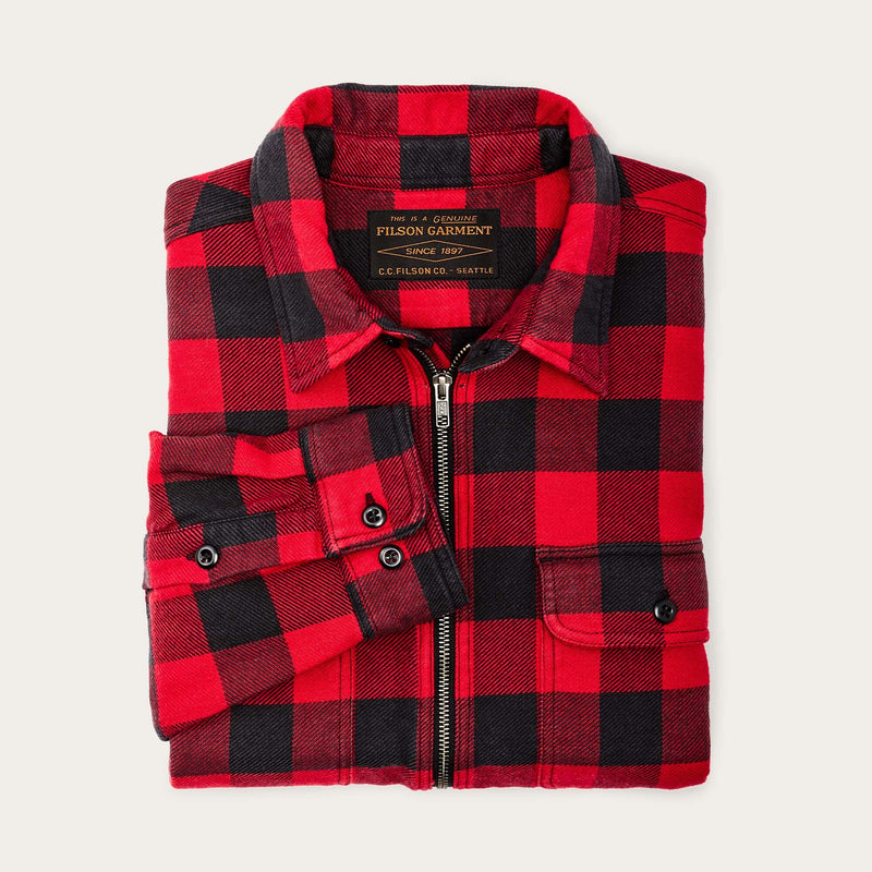 VINTAGE FLANNEL QUARTER ZIP SHIRT