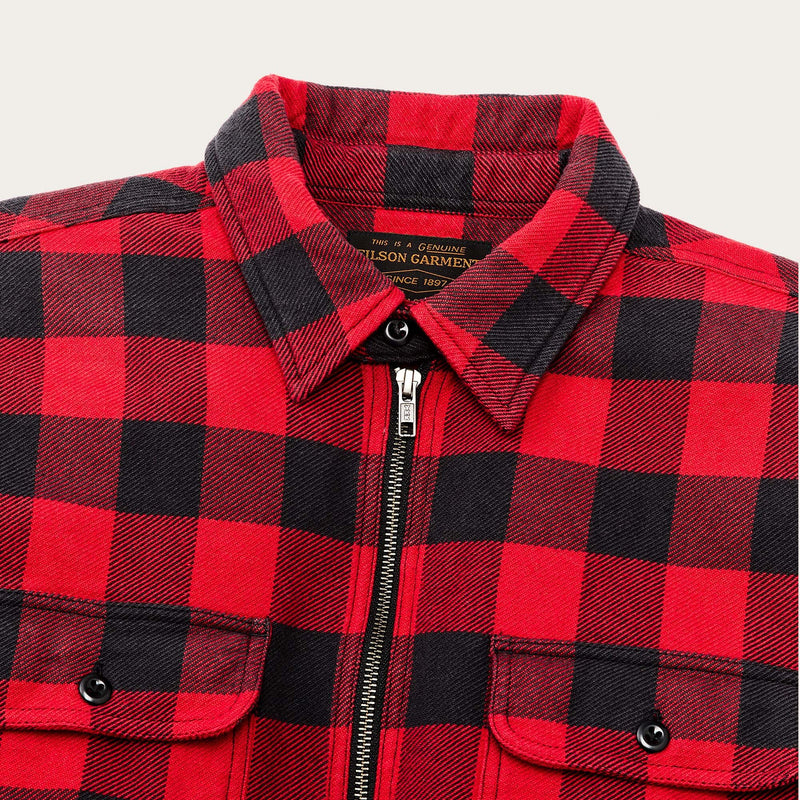 VINTAGE FLANNEL QUARTER ZIP SHIRT