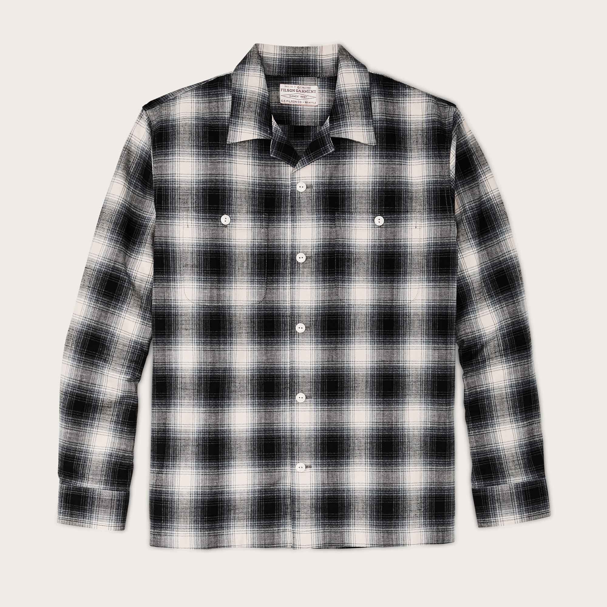Elk heights camp shirt by Filson Black / gray shadow (Black)