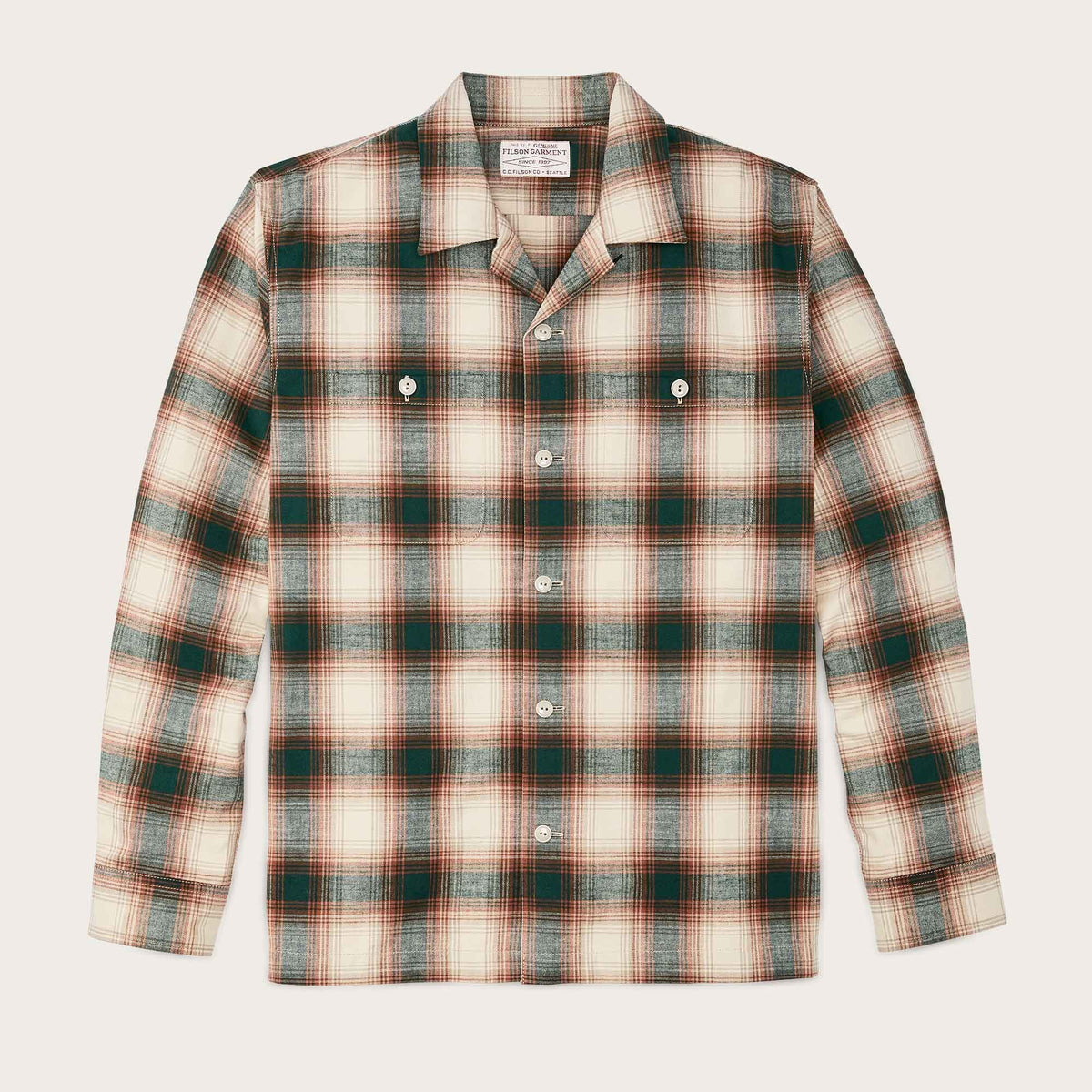 K*N様 FILSON ELK HEIGHTS CAMP SHIRT ELK HEIGHTS CAMP SHIRT Black / gray shadow by Filson Man | Men