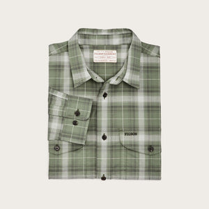 Twin lakes sport shirt par Filson | Green / gray ombre plaid (Green)