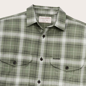 Twin lakes sport shirt par Filson | Green / gray ombre plaid (Green)