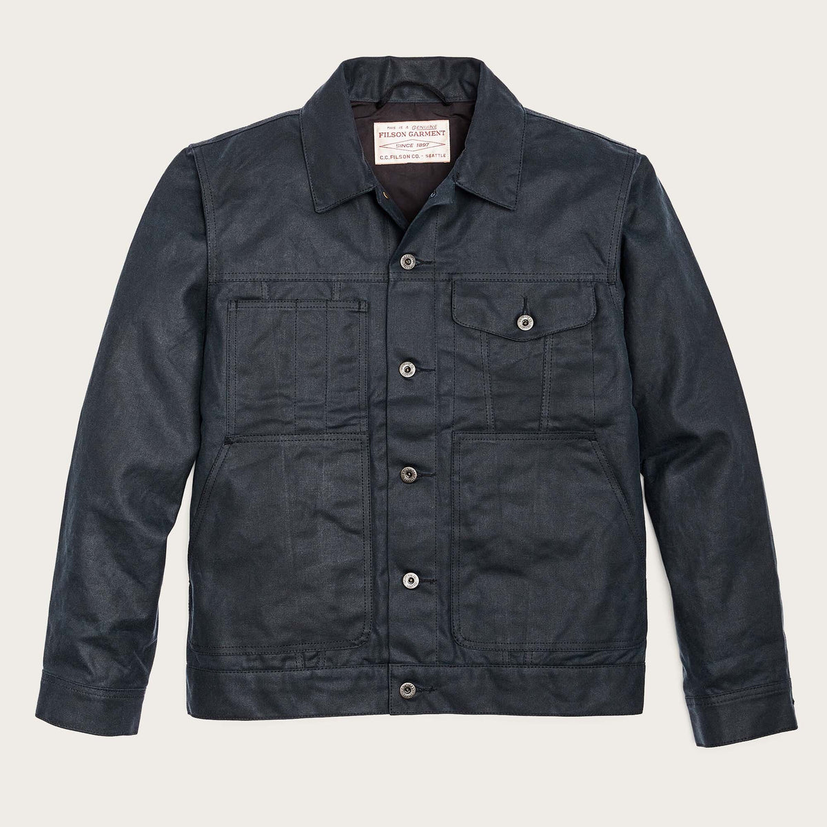 Filson Chemise à Poche Boutonnée | Noir | FR Filson Chemise à Poche Boutonnée | Noir | FR