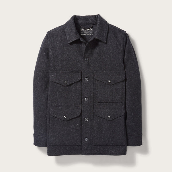 Mackinaw wool cruiser jacket by Filson | Charcoal (Gray)