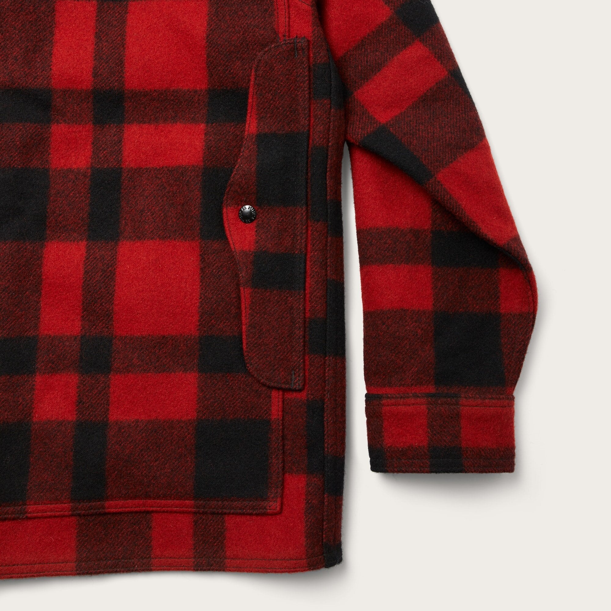 Mackinaw wool cruiser jacket by Filson Red black plaid Red