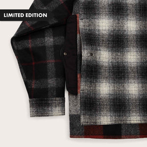 125th anniversary archival mackinaw wool cruiser by Filson | Charcoal rust patchwork (Red)