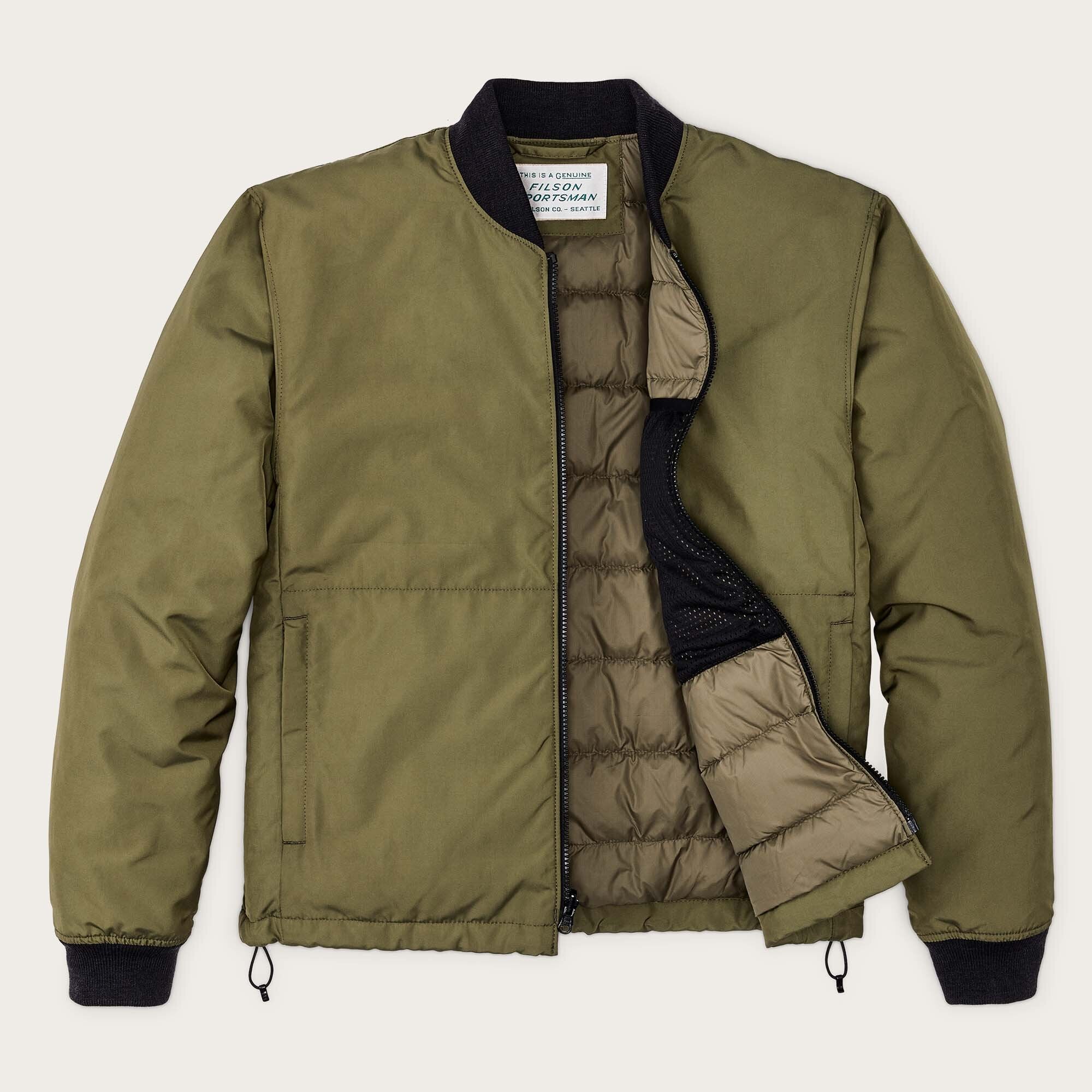 Down liner jacket by Filson | Winter moss (Beige)