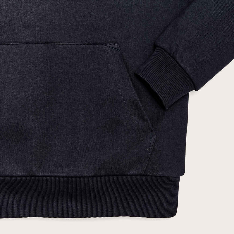 Prospector embroidered hoodie by Filson | Navy / blaze diamond (Blue)