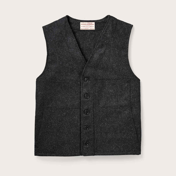 Mackinaw wool vest by Filson | Charcoal (Grey)