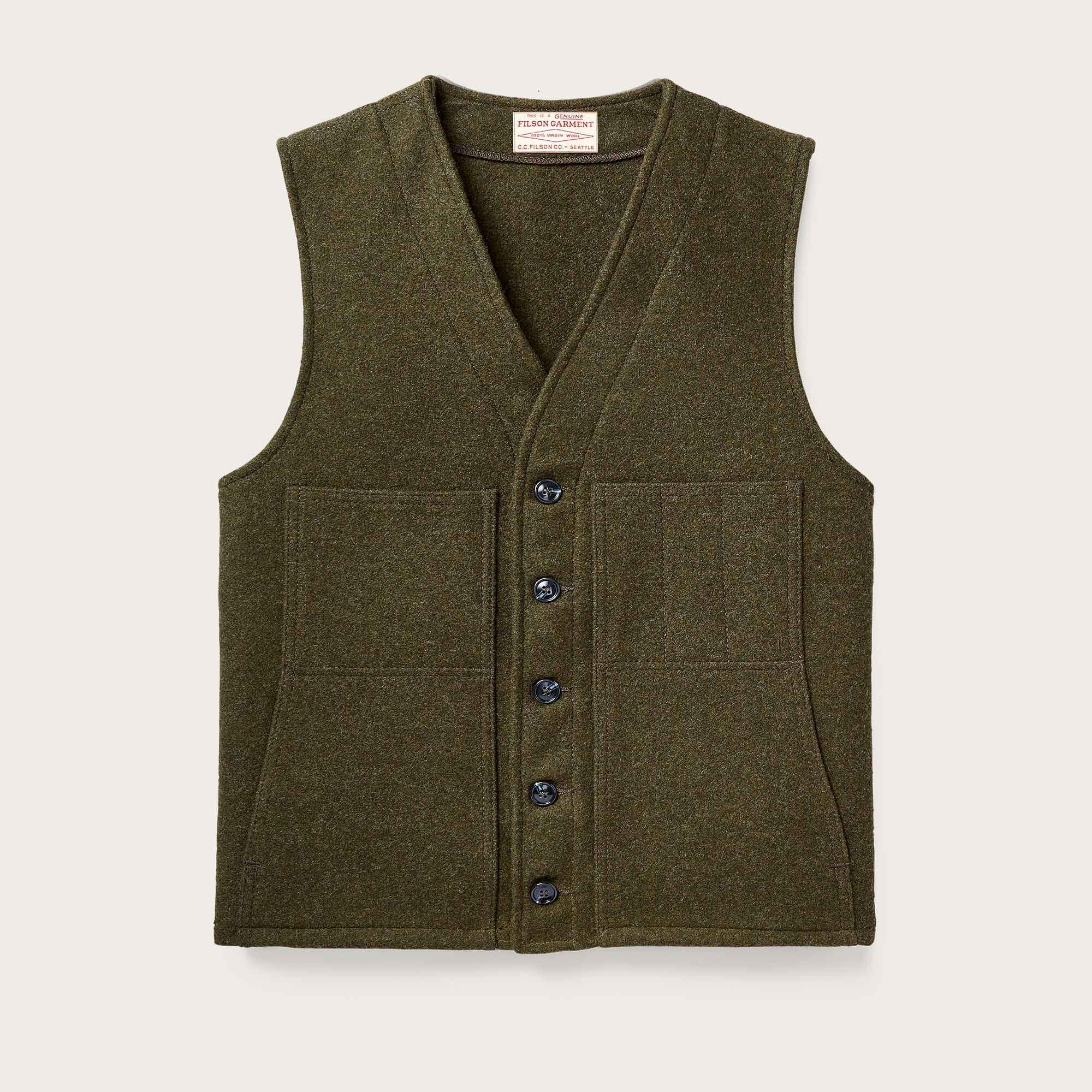 Mackinaw wool vest by Filson | Forest green (Green)