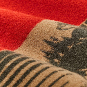 Jacquard wool vest by Filson | Red/khaki/forest multi (Red)