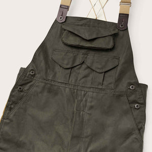 Double hunting bibs with zipper di Filson | Otter green / dark tan (Beige)