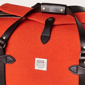 Medium mackinaw wool duffle by Filson | Flame (Orange)