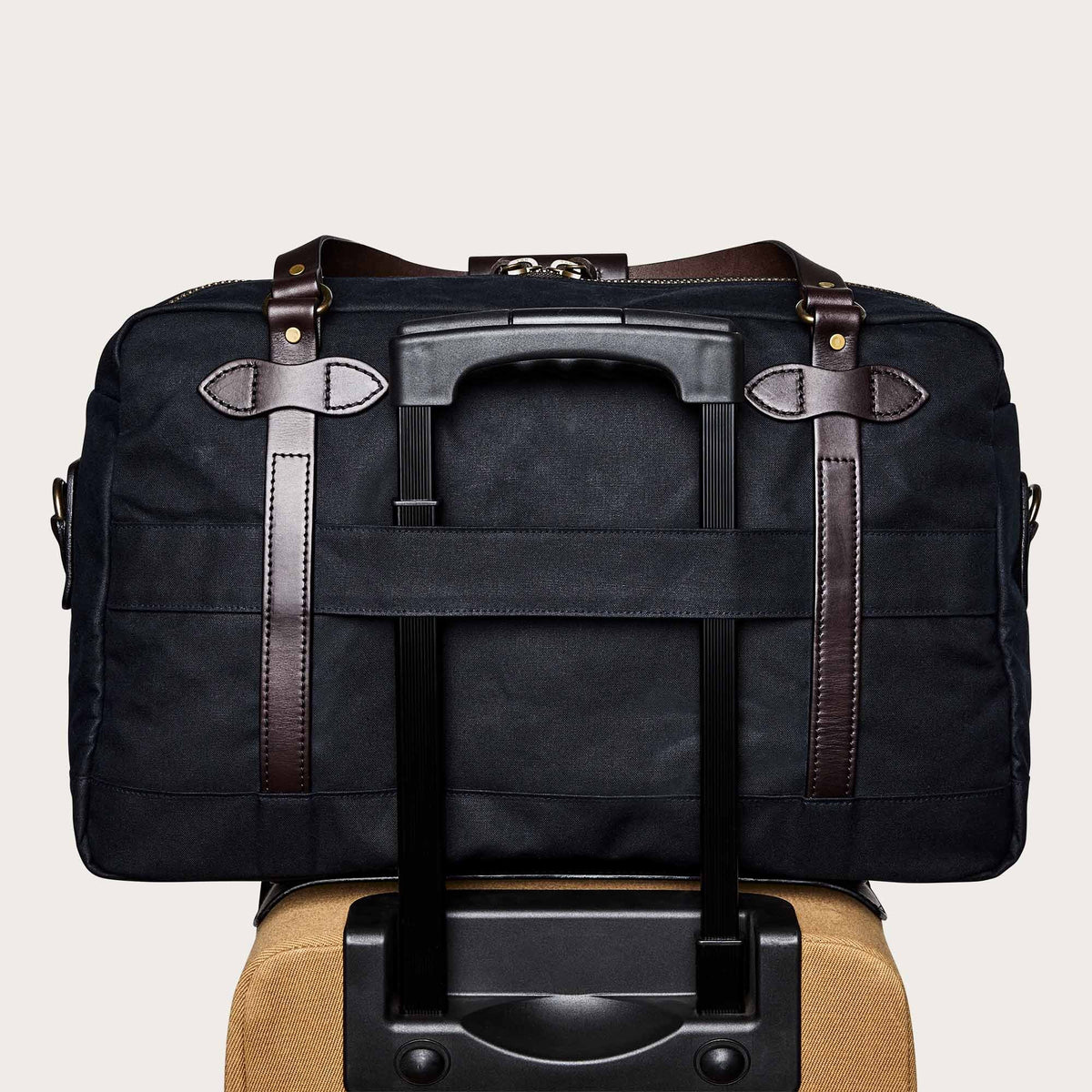 48 hour tin cloth duffle bag by Filson Navy Blue