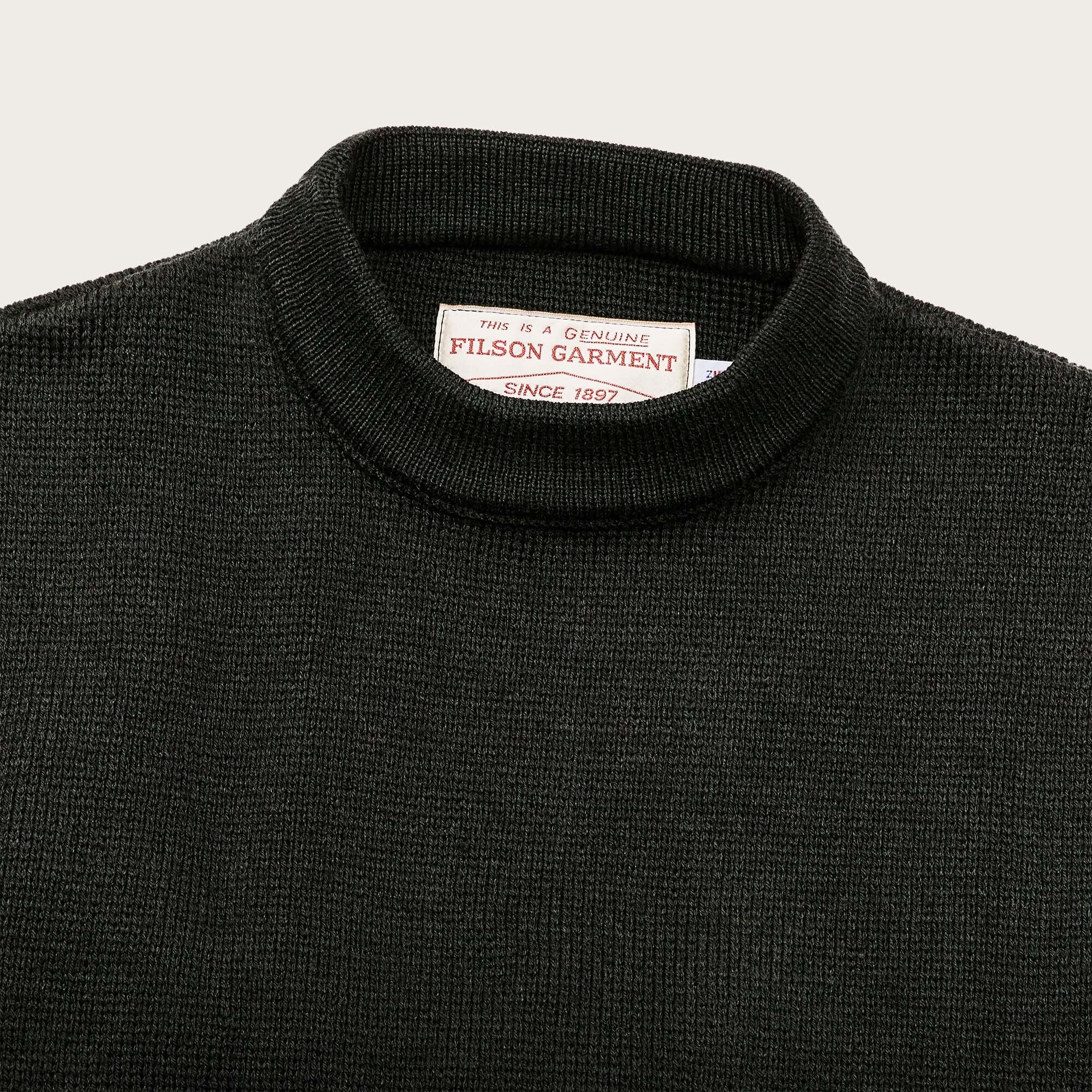 Crewneck guide sweater by Filson | Dark timber (Green)