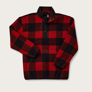 Okanogan wool pullover by Filson | Red black buffalo check (Red)