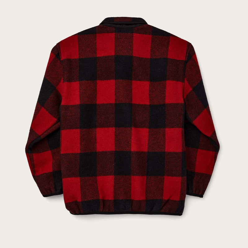 Okanogan wool pullover by Filson | Red black buffalo check (Red)
