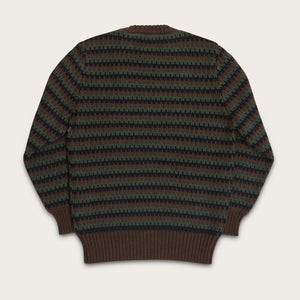 JACQUARD WOOL CREWNECK SWEATER