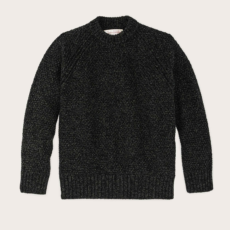 Rustic crewneck sweater di Filson | Black / nori melange (Black)
