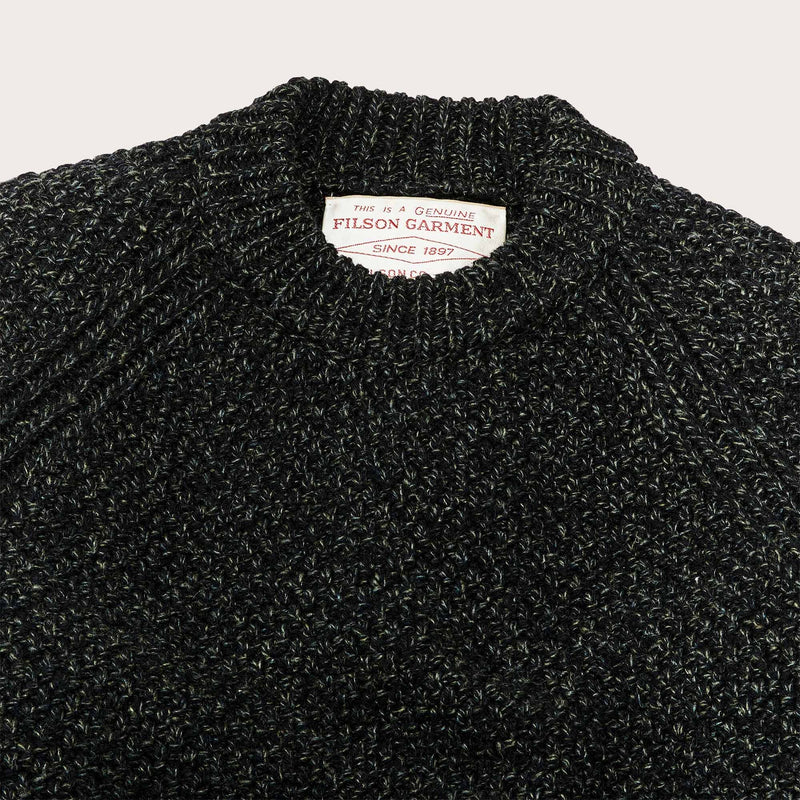 Rustic crewneck sweater di Filson | Black / nori melange (Black)