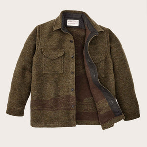 Ccc jacquard wool jac-shirt by Filson | Olive brown multi (Brown)
