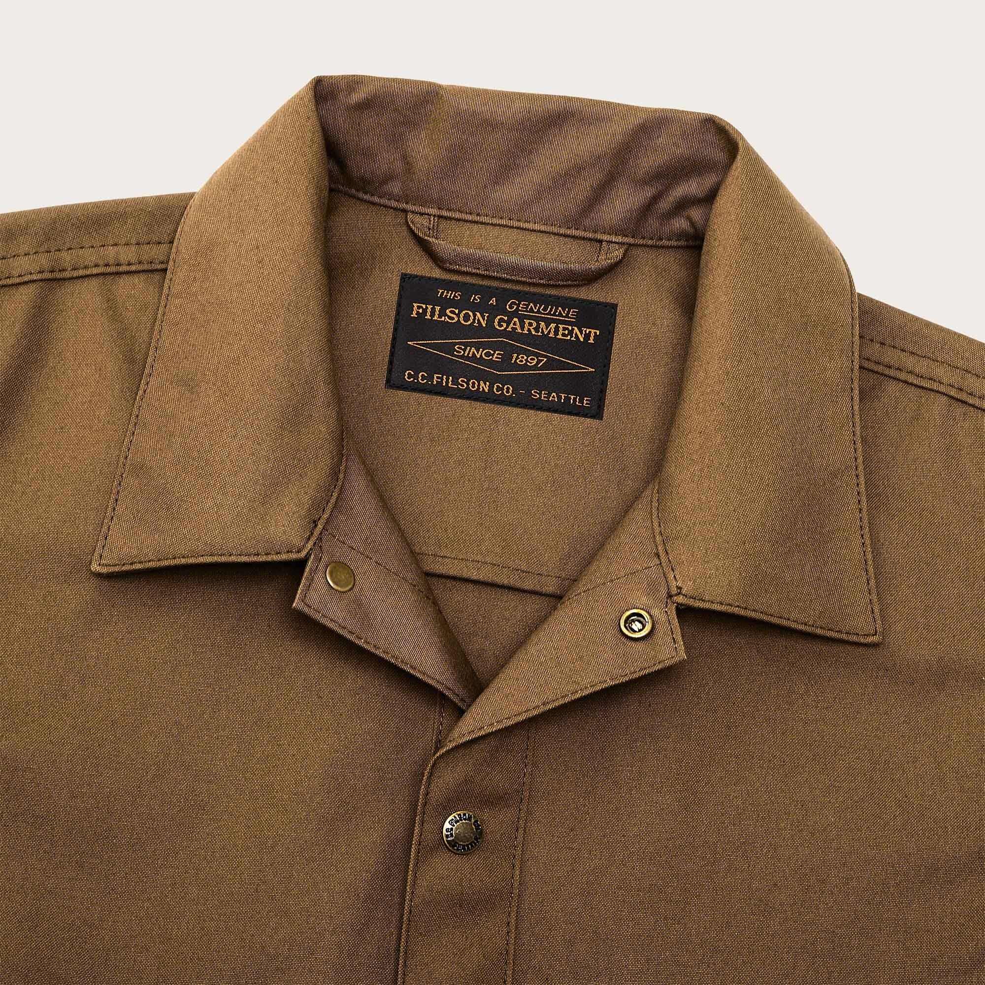 Dry tin jacshirt by Filson Sepia (Brown)