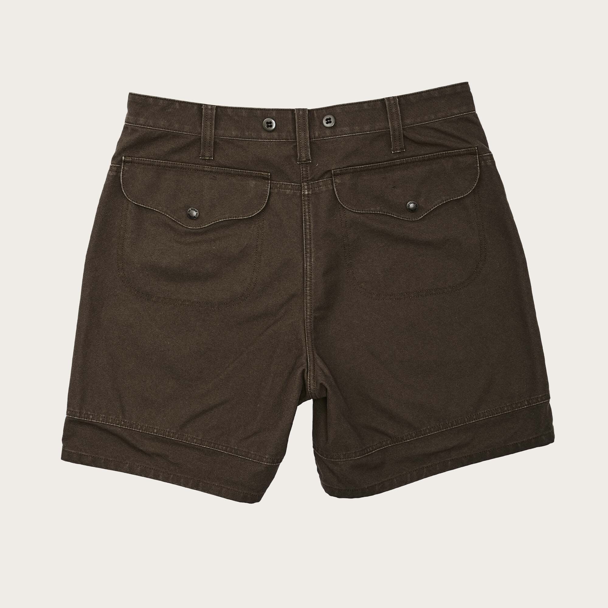 Dry tin shorts by Filson Marsh olive Green