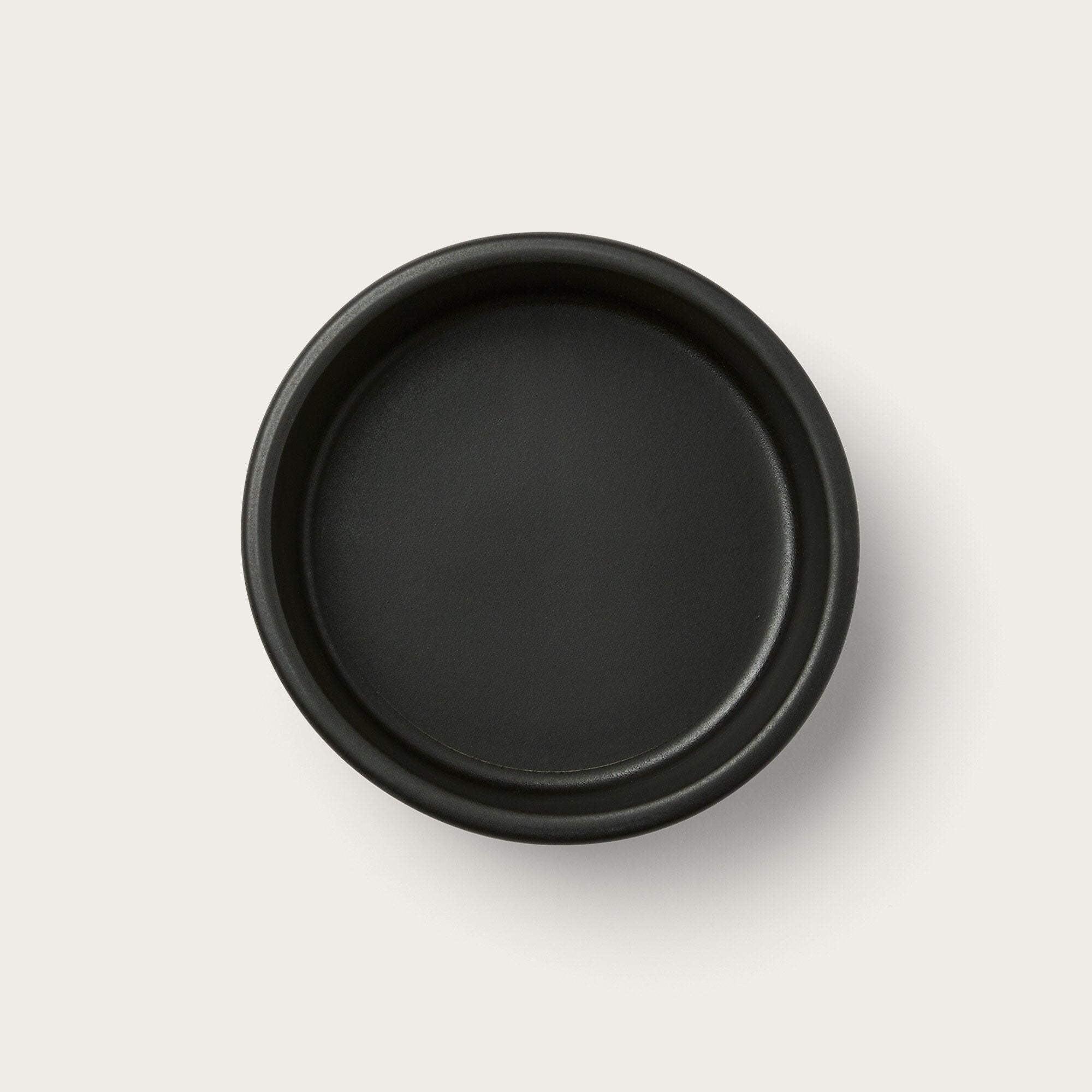 Stoneware dog bowl by Filson Faded black Black