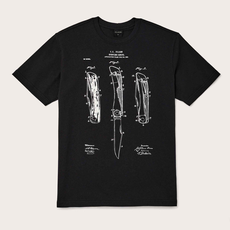 Pioneer graphic t-shirt by Filson | Black / knife patent (Black)