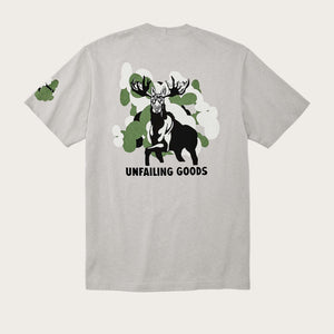 S/s pioneer graphic t-shirt by Filson | Steel game (White)