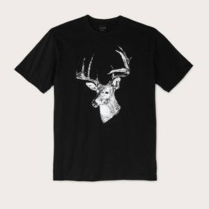 Pioneer graphic t-shirt by Filson | Black / deer bust (Black)