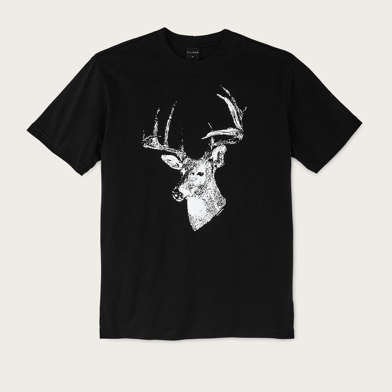 Pioneer graphic t-shirt by Filson | Black / deer bust (Black)