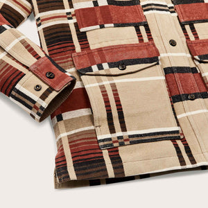 Women's beartooth work coat by Filson | Bloodstone / tan ombre (Multicolor)