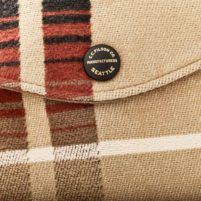 Women's beartooth work coat by Filson | Bloodstone / tan ombre (Multicolor)
